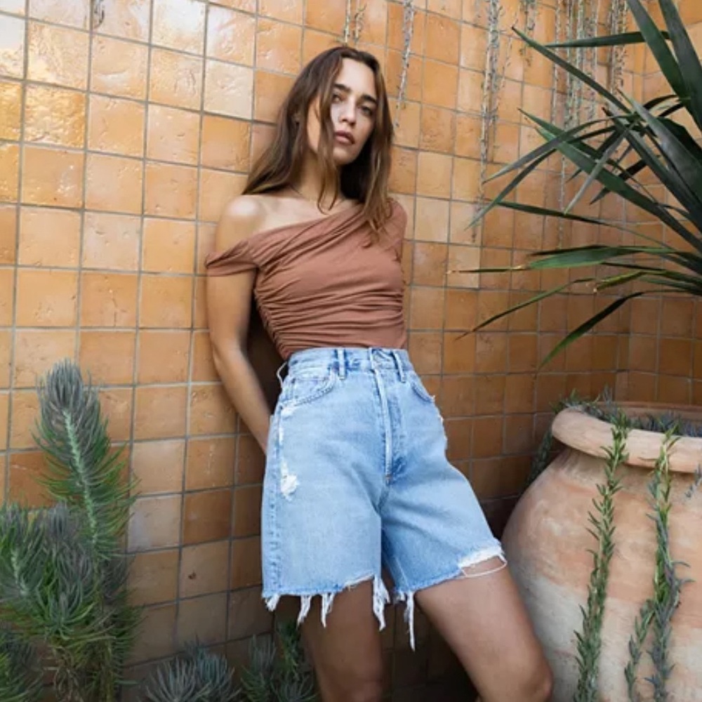 Agolde high rise stella shorts
